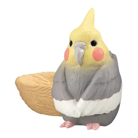 まちぼうけ鳥2 オカメインコ（グレー）