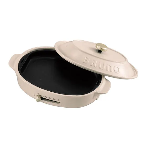BRUNO ミニチュアコレクション4 OVAL HOT PLATE GREIGE