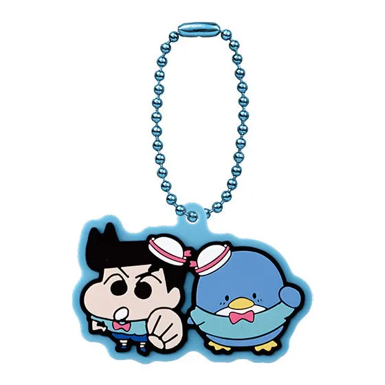 クレヨンしんちゃん×サンリオキャラクターズ スペシャルラバーマスコット 風間くん×タキシードサム