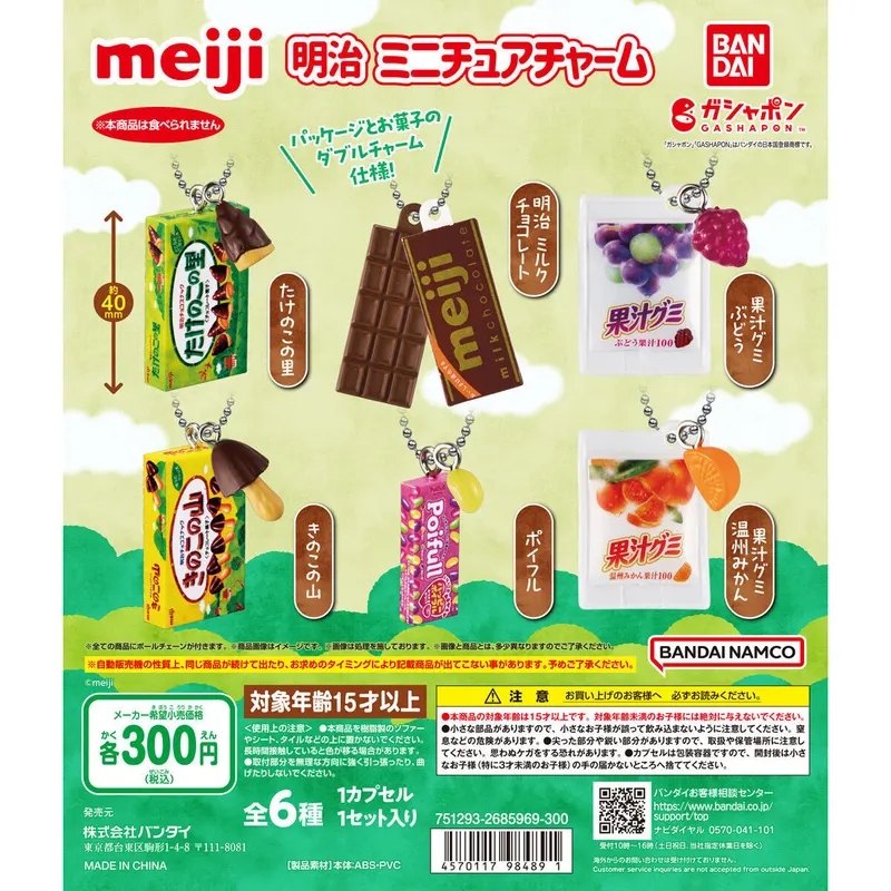 明治 ミニチュアチャームの台紙