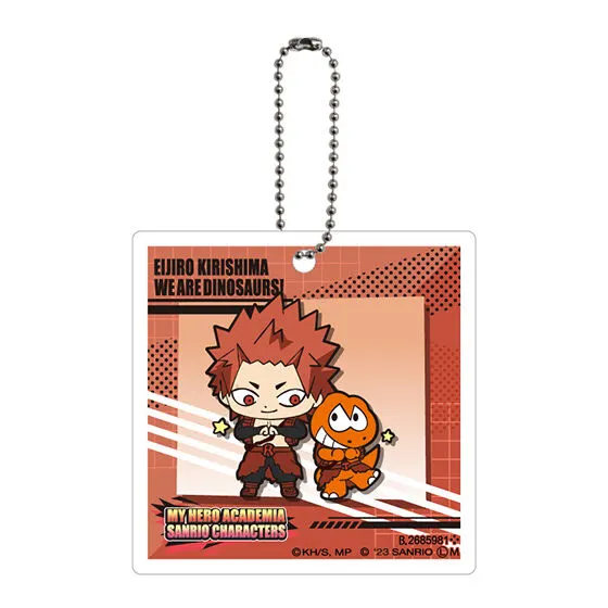 僕のヒーローアカデミア×サンリオキャラクターズ アクリルチャーム2 切島 鋭児郎×ウィアーダイナソアーズ