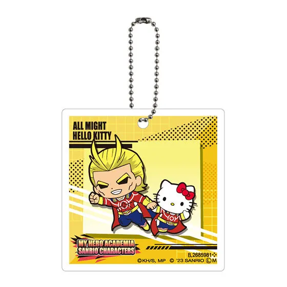 僕のヒーローアカデミア×サンリオキャラクターズ アクリルチャーム2 オールマイト×ハローキティ