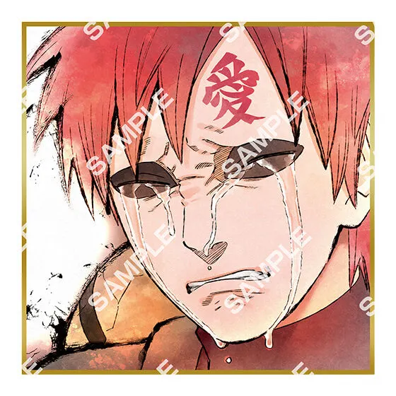 豆ガシャ色紙 NARUTO-ナルト- 疾風伝 我愛羅