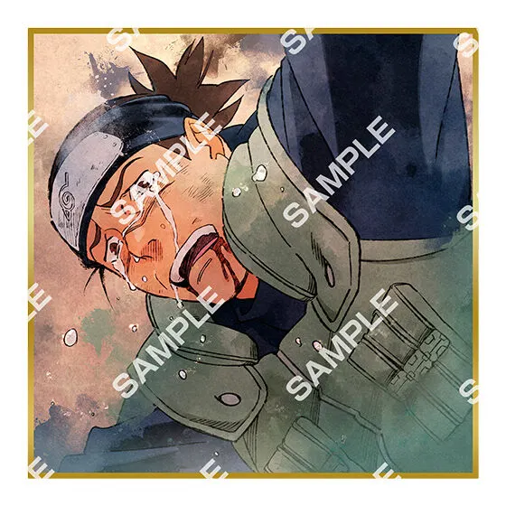 豆ガシャ色紙 NARUTO-ナルト- 疾風伝 うみのイルカ