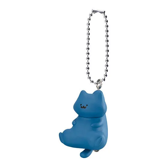 お文具といっしょ つまんでつなげてますこっとなのです 猫さん(ボールチェーンVer.)