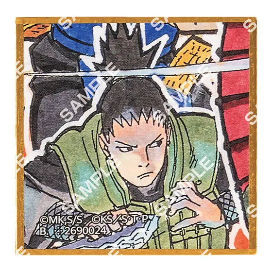 豆ガシャ色紙 NARUTOP99 Vol.1 奈良シカマル