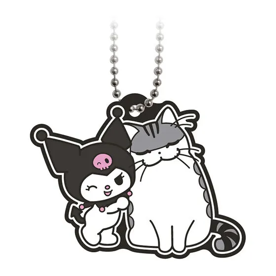 夜は猫といっしょ×サンリオキャラクターズ スペシャルラバーマスコット クロミ×キュルガA