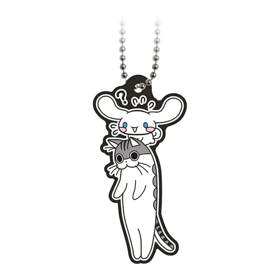 夜は猫といっしょ×サンリオキャラクターズ スペシャルラバーマスコット シナモロール×キュルガB