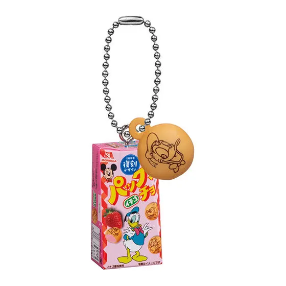 Disney 森永製菓 パックンチョ ミニチュアチャーム イチゴA