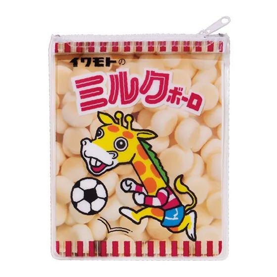 イワモトのミルクボーロ クリアポーチコレクション キリン