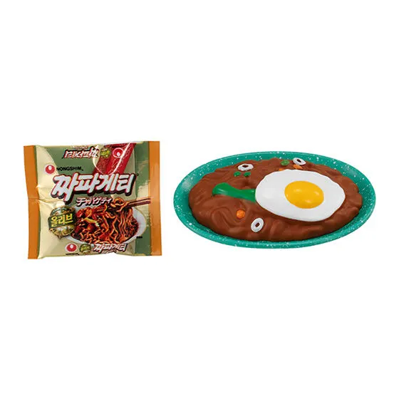 農心×JINRO おうちポチャミニチュアコレクション チャパゲティ・ミニチュア袋麺