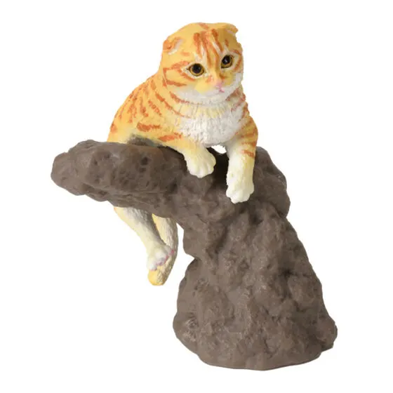 いきもの大図鑑 指まきコレクション 猫 スコティッシュフォールド（レッドタビー）