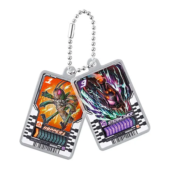 仮面ライダーガッチャード ライドギアコレクション ライドケミーカードWチャーム(ホッパー1・スチームライナー)