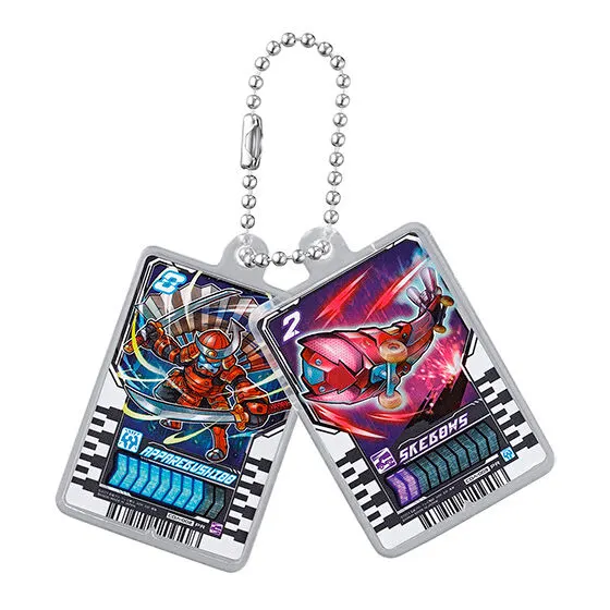 仮面ライダーガッチャード ライドギアコレクション ライドケミーカードWチャーム(アッパレブシドー・スケボーズ)