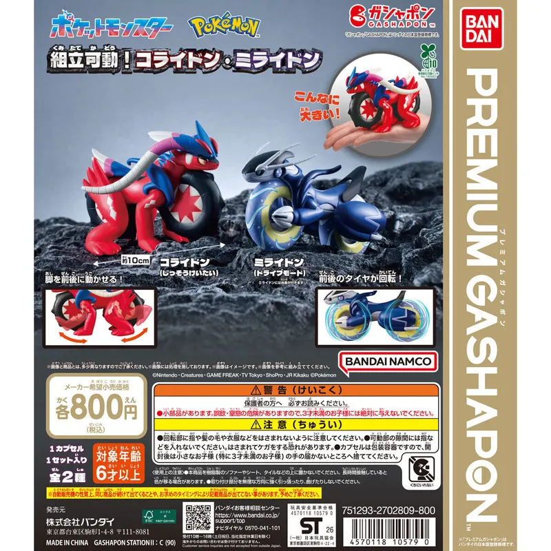 ポケットモンスター 組立可動!コライドン・ミライドンの台紙
