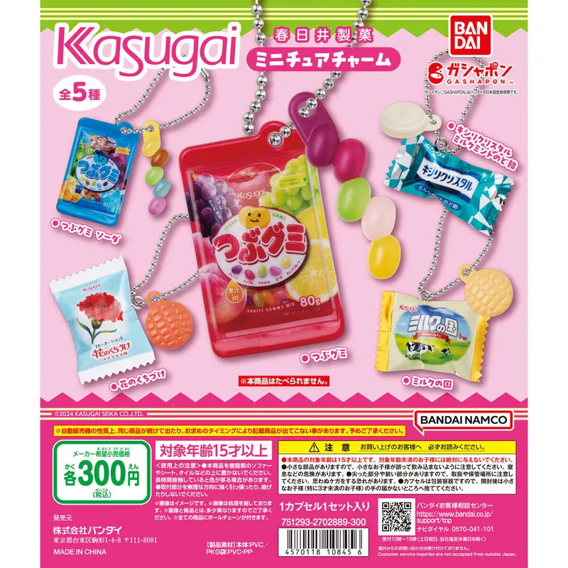 春日井製菓 ミニチュアチャームの台紙