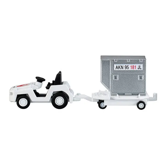 JAPAN AIRLINES ミニチュアコレクション トーイングトラクター＋コンテナ
