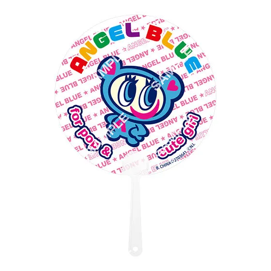 バンダイナムコアミューズメント限定【フラットガシャポン】ANGEL BLUEうちわコレクション デザインC