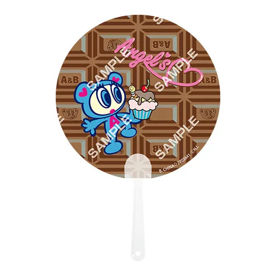 バンダイナムコアミューズメント限定【フラットガシャポン】ANGEL BLUEうちわコレクション デザインD