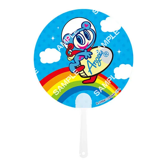 バンダイナムコアミューズメント限定【フラットガシャポン】ANGEL BLUEうちわコレクション デザインE