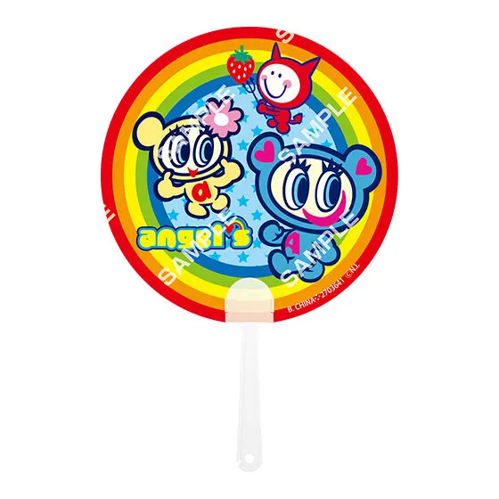 バンダイナムコアミューズメント限定【フラットガシャポン】ANGEL BLUEうちわコレクション デザインF