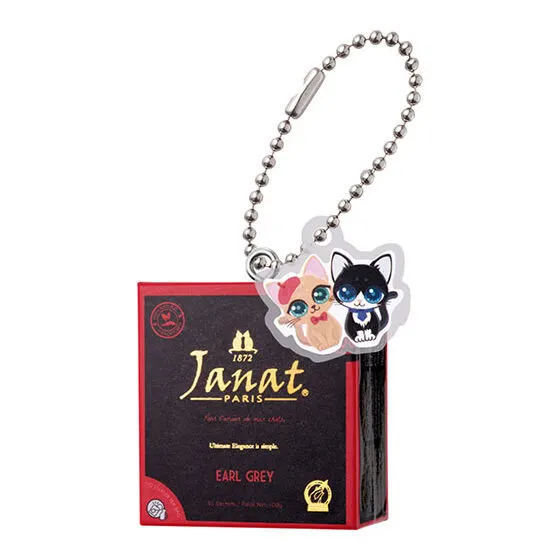 JANAT(ジャンナッツ) ミニチュア&ミニシャカシャカチャーム Heritage series(ヘリテージシリーズ)アールグレイ/サム&ボウ プレートチャーム