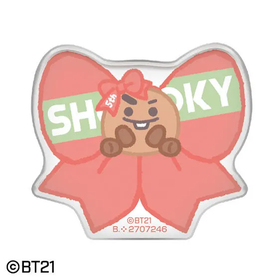 バンダイナムコアミューズメント限定 BT21 5th anniversary カプセルアクリルバッジ SHOOKY