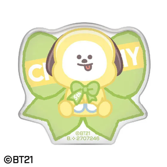 バンダイナムコアミューズメント限定 BT21 5th anniversary カプセルアクリルバッジ CHIMMY
