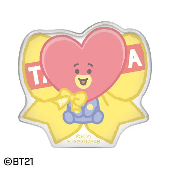 バンダイナムコアミューズメント限定 BT21 5th anniversary カプセルアクリルバッジ TATA