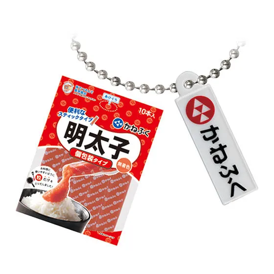 【めんたいパーク限定Ver.】かねふくミニチュアチャーム２ めんたいチューブ
