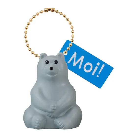 polar bear bank(ポーラーベアバンク) ミニチュアチャーム グレーのベア