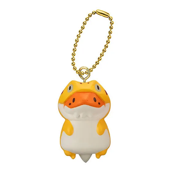はちゅはちゅチャーム ~レオパとフトアゴの着ぐるみコレクション~ レオパを着たフトアゴ(黄色)