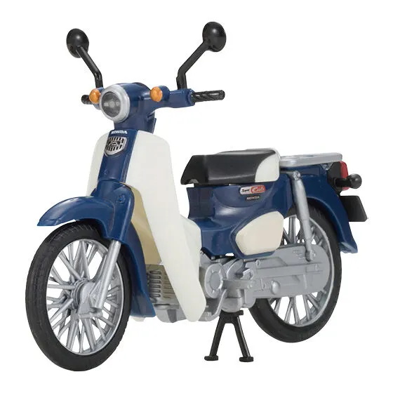 EXCEED MODEL Honda Super Cub 50 シルバー塗装版 アーベインデニムブルーメタリック