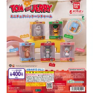 TOM and JERRY ミニチュアパッケージチャームの画像