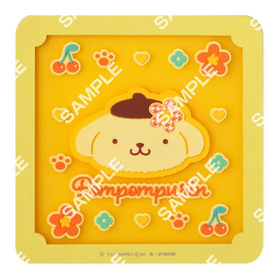サンリオキャラクターズ クリアラバーコースター ポムポムプリン