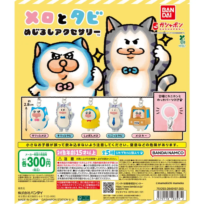 メロとタビ めじるしアクセサリーの台紙
