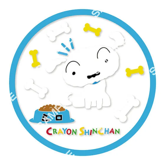 クレヨンしんちゃん クリアラバーコースター シロ