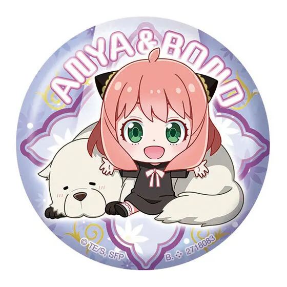 SPY×FAMILY アーニャとボンドがいっぱい!あそーと デザイン(C)(缶バッジ)