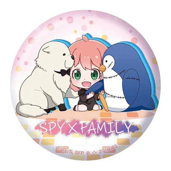 SPY×FAMILY アーニャとボンドがいっぱい!あそーと デザイン(D)(缶バッジ)