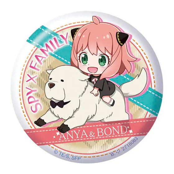 SPY×FAMILY アーニャとボンドがいっぱい!あそーと デザイン(A)(缶バッジ)