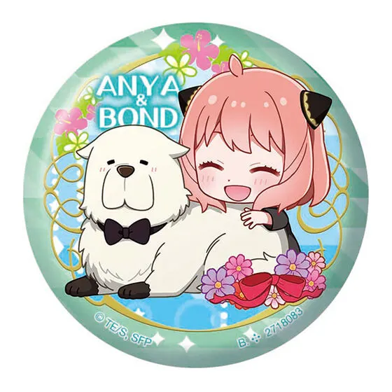 SPY×FAMILY アーニャとボンドがいっぱい!あそーと デザイン(B)(缶バッジ)