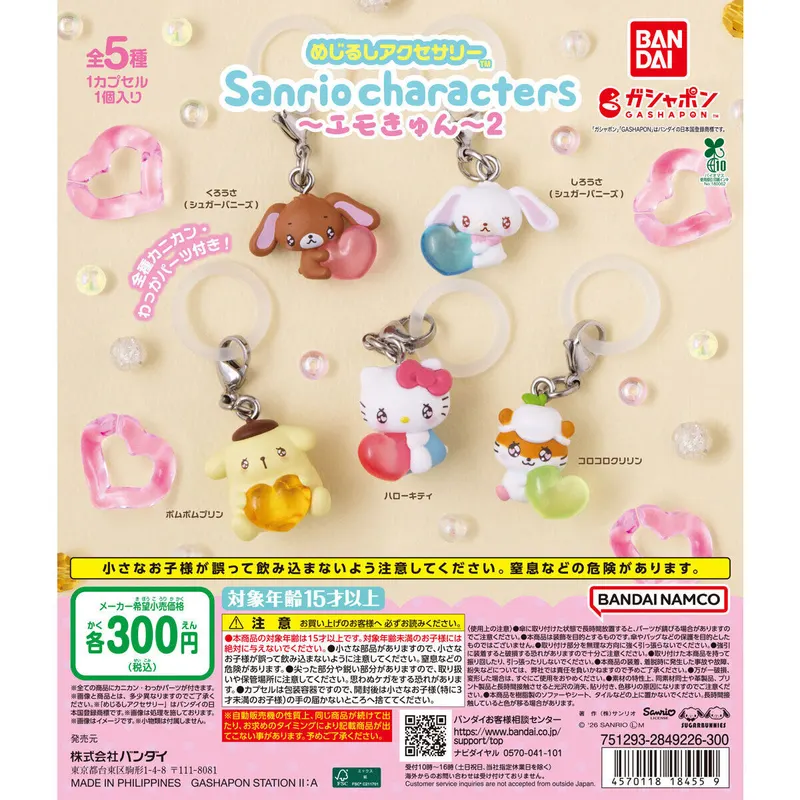 めじるしアクセサリー サンリオキャラクターズ~エモきゅん~2の台紙