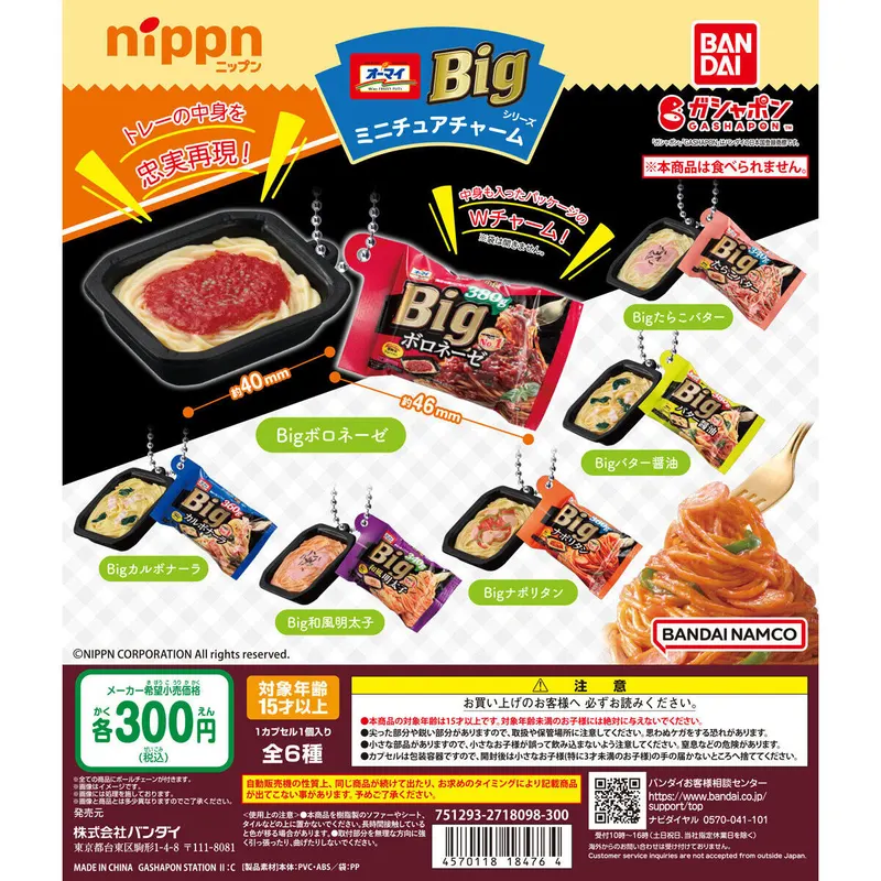 ニップン オーマイBigシリーズミニチュアチャームの台紙