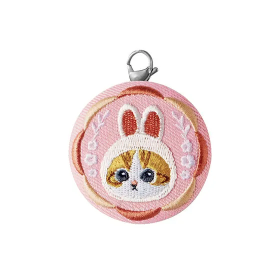 mofusand 刺繍チャーム デザインE(カニカンver.)