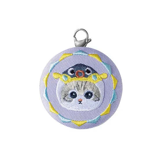 mofusand 刺繍チャーム デザインB(カニカンver.)