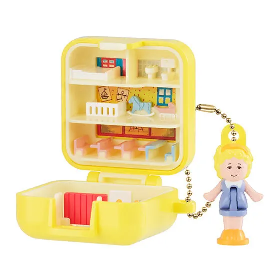 Polly Pocket ミニチュアチャーム 1989 MIDGE'S PLAY SCHOOL(YELLOW SQUARE)