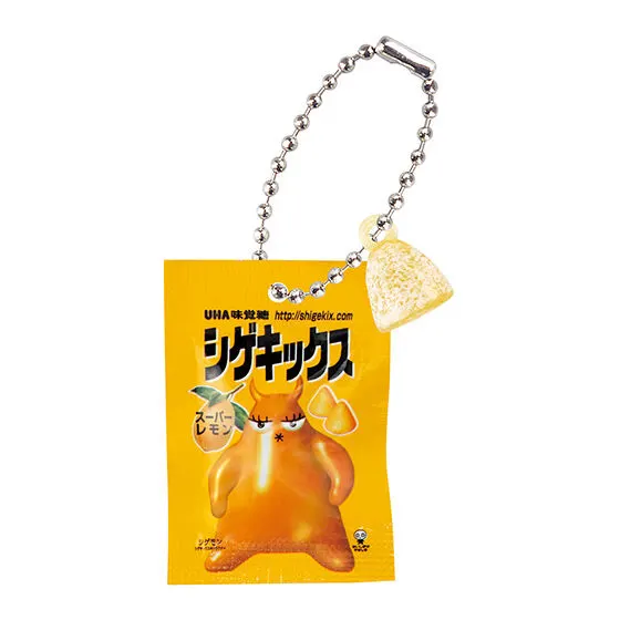 UHA味覚糖 シゲキックス シャカシャカミニチュアチャーム シゲキックス スーパーレモン
