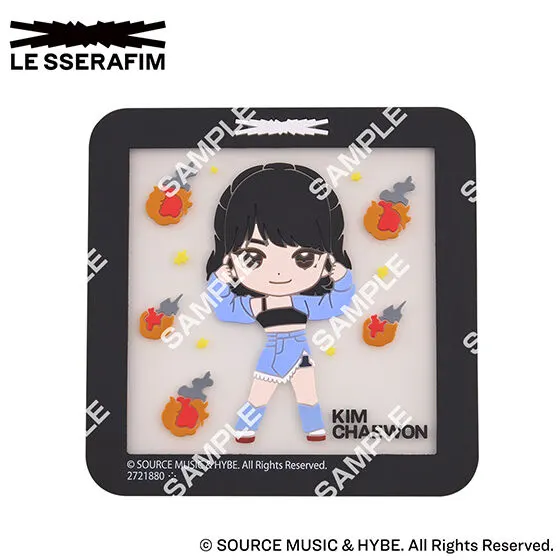 LE SSERAFIM クリアラバーコースター KIM CHAEWON