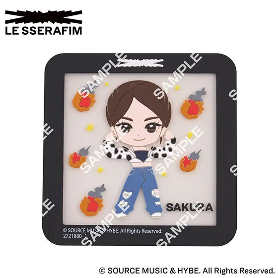 LE SSERAFIM クリアラバーコースター SAKURA