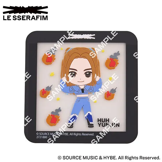 LE SSERAFIM クリアラバーコースター HUH YUNJIN